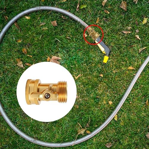Xiny Tool Brass Garden Hose Shut Off Valve, 8 Pack Heavy Duty 3/4 Inch Solid Brass Garden Hose Shut Off Valve with 4 Extra Rubber Washers - Image 7