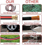 Kink Free Garden Hose 5/8 in x75ft Flexible Rubber Water Hose Male/Female3/4inch100% Solid Brass Fittings Outdoor Garden Hose for Lawns,Floor,Yard Washing,Pet Cleaning,Car Pipe Washing(75FT) - Image 4