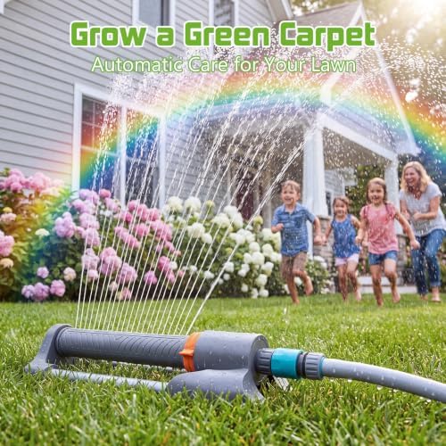 Oscillating Sprinkler with Smart Timer for Lawn and Garden Watering - Image 2