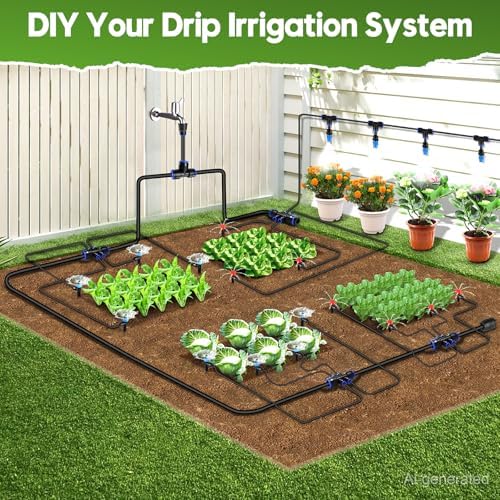 240FT Drip Irrigation System Kit, Automatic Garden Watering System - Image 7
