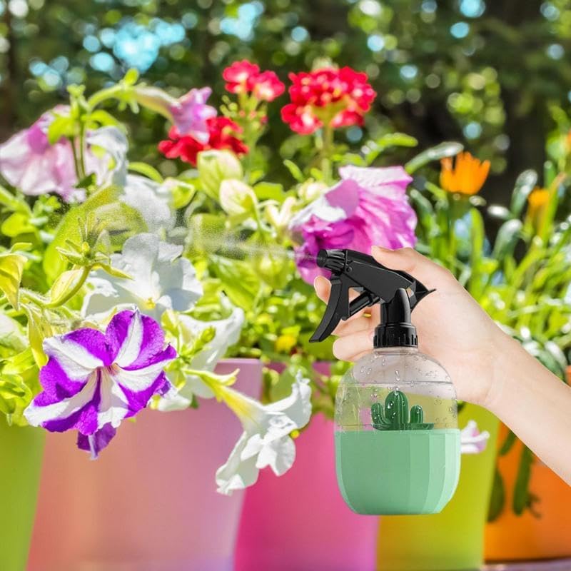 Watering Can Cactus Gardening Spray Bottle, 500ml Watering Can for Indoor Plants, Reusable Pressure Spray Bottle For Spraying Plants Watering Home Garden Watering Cans Indoor Watering Can (Color : Gr - Image 6