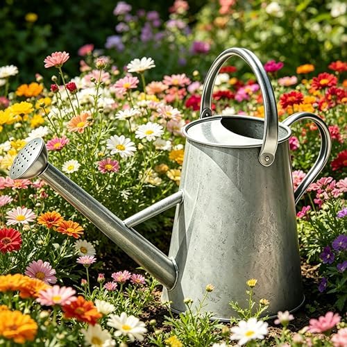 1.5 Gallon Metal Watering Can for Outdoor Plants, Large Watering Can, Zinc - Image 7
