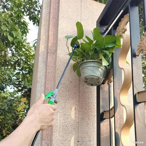Watering Can Device for Watering Hanging Plant Basket Hard to Reach High Plant Waterer Sprayer 1 Gallon (Green 4L) - Image 2