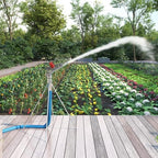 2'' Agriculture Irrigation Spray Gun Sprinkler Large-Area Irrigation Spray Gun Garden Farm Watering Sprinkler 360° Adjustable Watering for Farms, Orchards, Tea Gardens, Forestry - Image 2