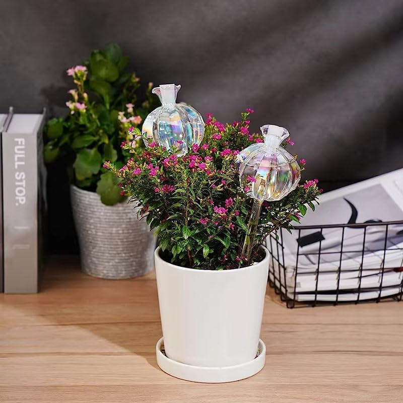 Simulated Glass Automatic Plant Watering Bulbs Shape Flower Plant Water Dripper Lightweight Plant Device Drip(A 2pcs) - Image 5
