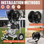 Tool Daily Pressure Washer Hose Reel 100FT x 3/8" / 150FT x 1/4" for Water - Image 5