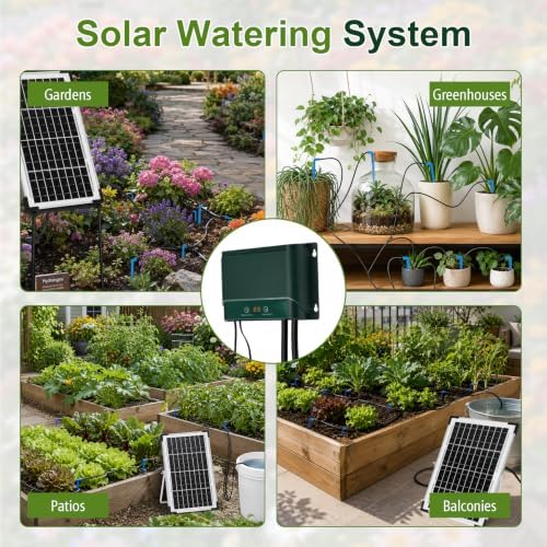 Solar Drip Irrigation System, 10W Auto Watering Kit for 50 Plants - Image 3
