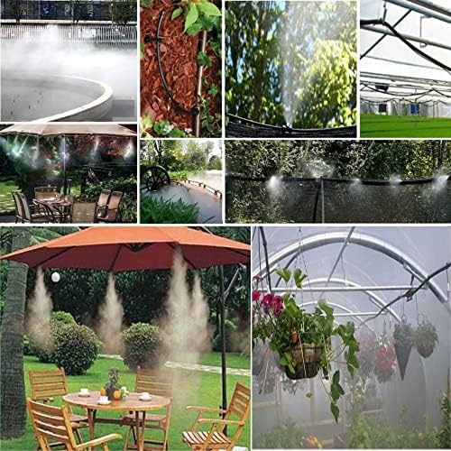 60PCS Brass Misting Nozzle, High-Pressure Fogging Spray Nozzles, Cooling Mist Replacement Heads 10/24 UNC for Outdoor Cooling Mister System, Greenhouse, Landscaping, 0.004-0.039" Orifice(1.0MM) - Image 5
