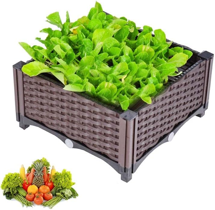 YSUEFIJO Raised Garden Bed Kit, Planter Box for Outdoor Plants, Garden Bed Kit for Vegetables, for Vegetables, Flowers, Herbs, and Succulents by WELCOMETOYSUEFIJO