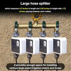 4 Way Garden Hose Splitter, 3/4" GHT Outdoor Water Spigot Splitter - Image 4