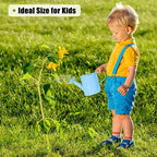 Metal Watering Can (1 Gallon) for Outdoor&Indoor Plants with Free Small Watering can for Kids, Plant Watering Can with Removable spout, Perfect for Garden Flower, Houseplants, (Light Blue) - Image 4