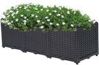 YSUEFIJO Raised Garden Bed Box Vegetable Planter, Planter Box Plastic Rectangle, Garden Bed Kit for Vegetables, Elevated Planter Box for Flower/Herb/Backyard/Patio/Balcony by WELCOMETOYSUEFIJO