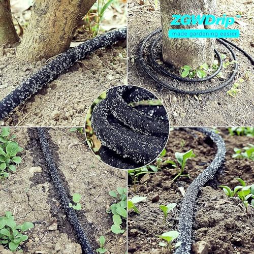 50FT 1/2" Water-Saving Soaker Hose with Solid Brass Connectors, Drip Irrigation Kit for Lawn & Yard - Image 6