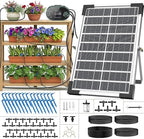Solar Drip Irrigation System, Auto Plant Waterer for 30 Pots by KINEVI