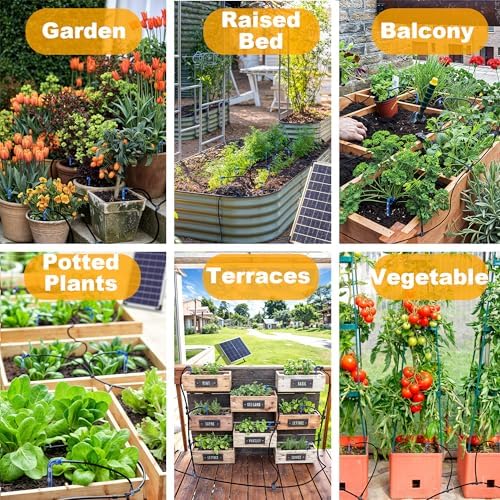 RISINGUP Solar Drip Irrigation System for 30 Potted Plants - Image 2