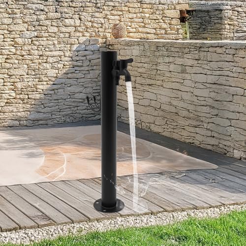 304 Stainless Steel Cylindrical Vertical Garden Water Column, Outdoor Column Faucet, Outdoor Antifreeze Faucet Water Dispenser for Exterior Patio Backyard and Lawn - Image 7