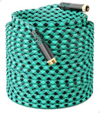 WELLUCK 100 FT Garden Hose - Flexible Water Hose, Lightweight Non-Expanding hose, Leak proof, Pressure Resistant for Yard, Outdoor, 3/4 Inch Solid Brass Fittings and 5-Layer PVC Core by WELLUCK