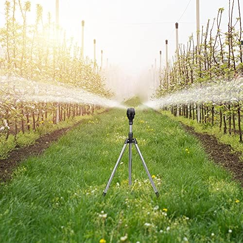 Rotating Tripod Sprinkler, 360 Degree Automatic Rotating Irrigation Watering Sprinklers, Telescoping Tripod Sprinkler for Large Area, Yard, Garden, Lawn, Household Automatic Irrigation System (1 PCS) - Image 5
