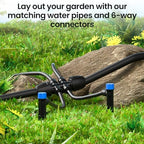 MIXC 50 FT 1/2 Inch Drip Irrigation Tubing Kit + MIXC Water Flow Meter with Brass Inlet & Outlet - Image 4