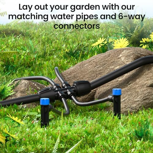 MIXC 50 FT 1/2 Inch Drip Irrigation Tubing Kit + MIXC Water Flow Meter with Brass Inlet & Outlet - Image 4