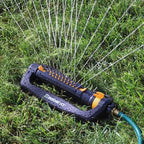 Melnor 65202AMZ CrossStream Turbo Oscillating Sprinkler, 4,000 Sq. Ft. Coverage, TwinTouch Width & Range Control, InfinityDrive™ Turbo Motor, Black, Orange - Image 5