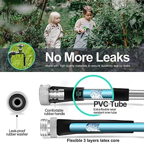 SPECILITE 75ft 304 Stainless Steel Garden Hose + Garden Hose Extension Adapter - Image 4