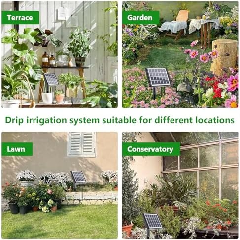 49FT Solar Drip Irrigation System Kit, Auto Watering for 15 Pots - Image 6