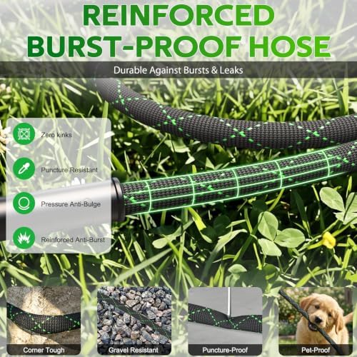 Garden Hose 75 FT, Non-Expandable Kink Free Water Hose,Lightweight - Image 4