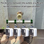 4 Way Garden Hose Splitter, 3/4" GHT Water Spigot Splitter(Green) - Image 4