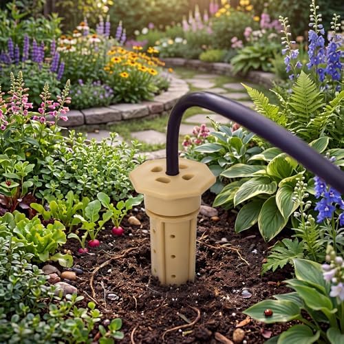 Briwooody 9 Pack 8 Inch Deep Watering Stakes, ABS Root Irrigation Spike - Image 3
