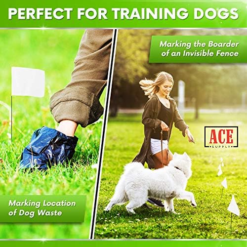 White Marking Flags 1000 Pack - 4x5x15 Inch White Flags for Yard - Markers For Lawn, Irrigation, Landscaping, Survey & Sprinkler Head Marking - Image 3