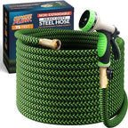 PowerFlow Metal Garden Hose, 75 Ft Non-Expandable Water Hose, Green by POWERFLOW