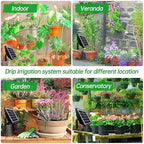 LICAEVEY Solar Powered Spray Irrigation System Kit for Greenhouse Garden - Image 4
