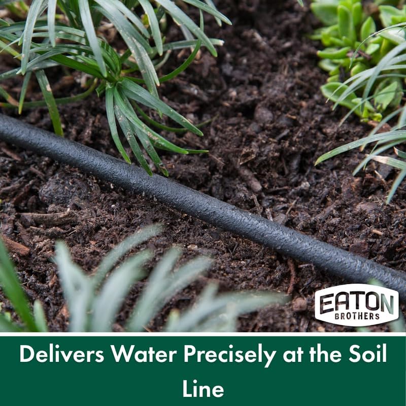 Eaton Brothers Bulk Soaker Hose – 100 ft, 1/4" Inner Diameter – Flexible Drip Watering Line for Gardens, Raised Beds & Landscaping – Durable, No-End Design for Custom Length Systems - Image 5
