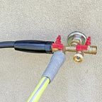 HQMPC Hose Splitter – Heavy-Duty Brass Garden Faucet Connector Garden Hose Splitter 4 Way 3/4" GHT Thread Red Handle - Image 6