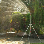 Eden 94152 PRO Heavy Weight Telescoping Tripod (5.37 lbs) Multi-Pattern Turbo Gear Drive Sprinkler, w/Quick Connect Starter Kit, 360 Degree Coverage - Image 2