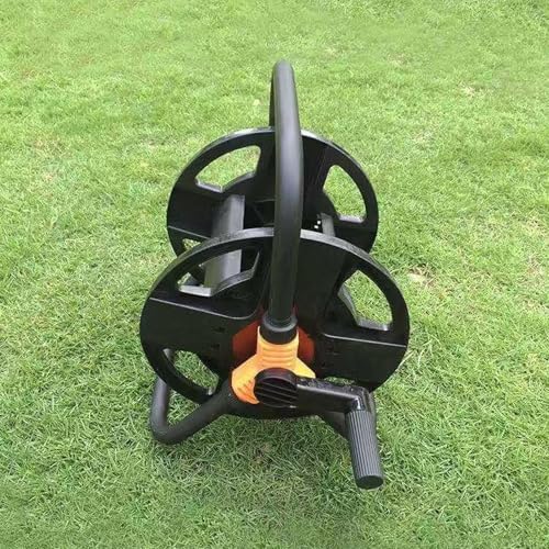 Yoidesu Garden Hose Reel, Freestanding Retractable Hose Winder Holds 164.0ft Water Hose, Heavy Duty Metal Freestanding Water Hose Holder for Garden Lawn Yard - Image 5
