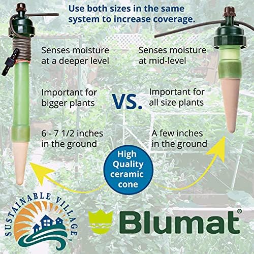 Blumat Plant Watering Devices - Tropf Maxi Outdoor Sensor Self Watering Planter Insert - Prevents Overwatering - Provides Consistent Hydration for Larger Plants and Deep Rooted Containers - 2 Pack - Image 4