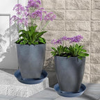4 Pack Plant Saucer 12 inch, 8 10 14 17 inch, Plant Stand Plastic Plant Saucers for Indoors Outdoor, Heavy Duty Flower Saucers for Potted Plants, Pot Saucers for Plants, Grow Bags Saucers - Image 7