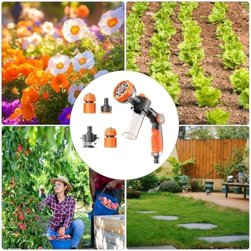Car Wash Nozzle for Hose 8 Patterns Sprinkler Attachment - Image 4
