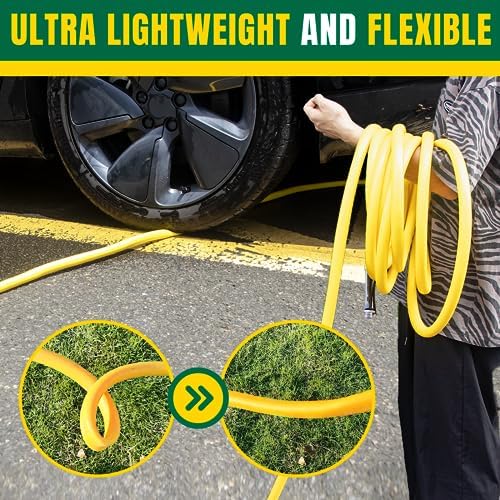 T TOVIA Lightweight Hybrid Garden Hose, Kink Free, 5/8" x 30 FT - Image 3