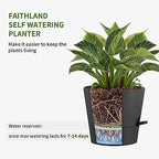 FaithLand 2 Tier Plant Stand and 2-Pack 8 Inch Self Watering Pots Bundle - Image 7