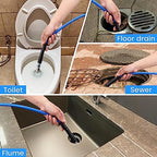 100FT Pressure Washer Sewer Jetter Kit, 5800 PSI Water Jet Drain Cleaner Hose with Corner Rotating Button Nose Nozzle, 1/4 Inch NPT, Kit Includes Sewer Jetting Nozzles and Spanner Handle Strap - Image 5