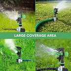Sprinklers for Yard Garden Sprinkler 360 Degree Automatic Rotating Lawn Sprinkler with Water Stop Ring Adjustable Rotating Pulsating Sprinklers for Yard Ground Grass Irrigation System (16 Pack) - Image 5