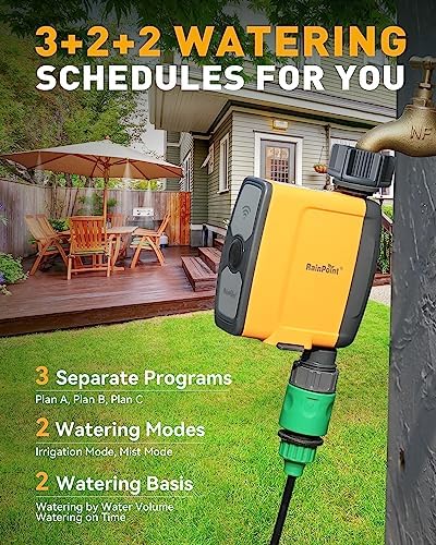 RAINPOINT Sprinkler Timer WiFi Water Timer, Smart Hose Timer, WiFi Sprinkler Controller Automatic Watering System Irrigation Water Valve, APP & Voice Control, Weather-based Auto Rain Delay, For Garden - Image 5