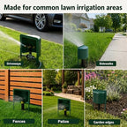 6 Pcs Sprinkler Splash Guard Green 10.62" Stakes Overspray Shield - Image 5