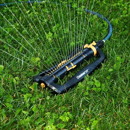 Melnor 65167AMZ XT Turbo Oscillating Sprinkler, 4,500 sq. ft., Quick Connect Bundle, 3-Way Adjustable, Black, Yellow (Pack of 12) - Image 6