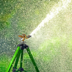 2 Pack 360° Rotating Brass Impact Sprinkler, Adjustable 16-37in Metal Tripod Sprinkler, 20-35FT Spray Range, 80PSI Max Pressure, 3/4in Standard Hose Connector for Lawn Yard Garden Irrigation - Image 6