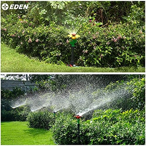 Eden 97065 Daisy Above-Ground 50 Ft Garden Hose and Sprinkler System, DIY Plant Watering Set - Image 5