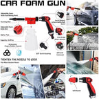 43Pcs Car Wash Kit with Foam Gun, Complete Car Detailing Brush Kit - Image 2